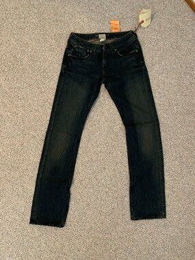 Y2K 100% cotton Vintage Banana Republic premium denim dark wash jeans